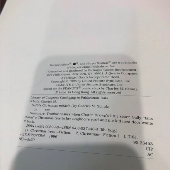 Sally’s Christmas Miracle Peanuts Hardcover Vintage Book - Picture 9 of 13